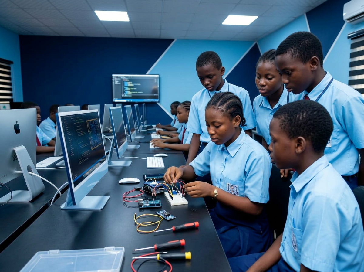 Vonschools students in the technology lab